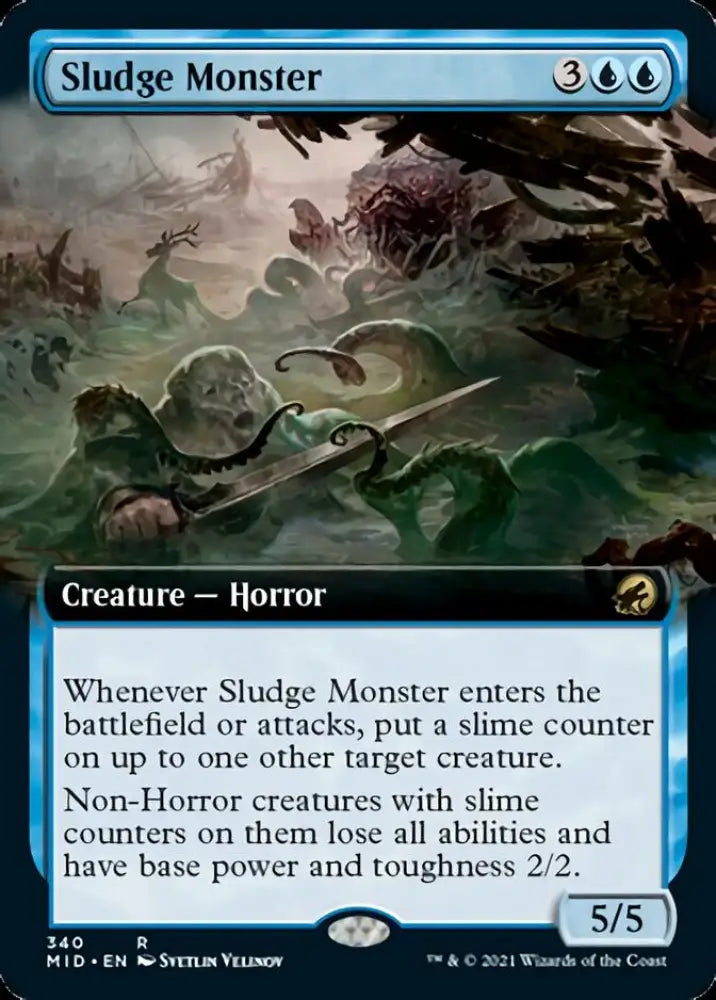 Sludge Monster (Extended Art) [Innistrad: Midnight Hunt] - MTG Single