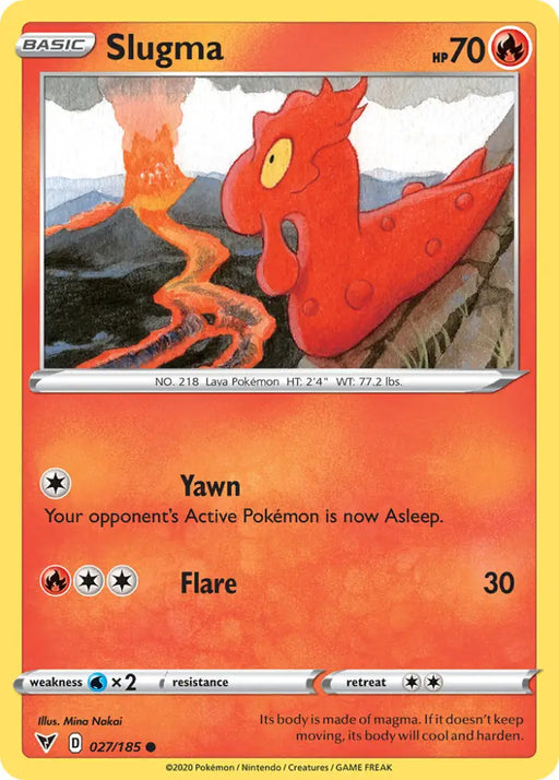 Slugma (027/185) [Sword & Shield: Vivid Voltage] - Pokemon Single