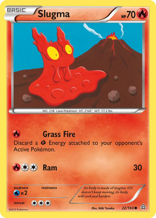 Slugma (22/160) [XY: Primal Clash] - Pokemon Single
