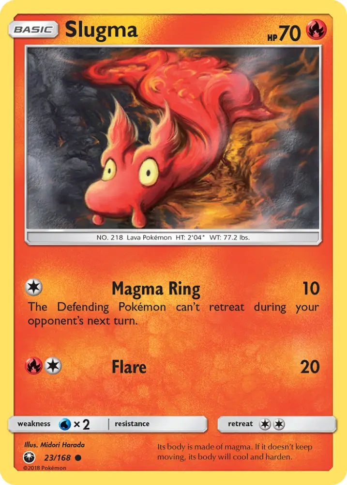 Slugma (23/168) [Sun & Moon: Celestial Storm] - Pokemon Single