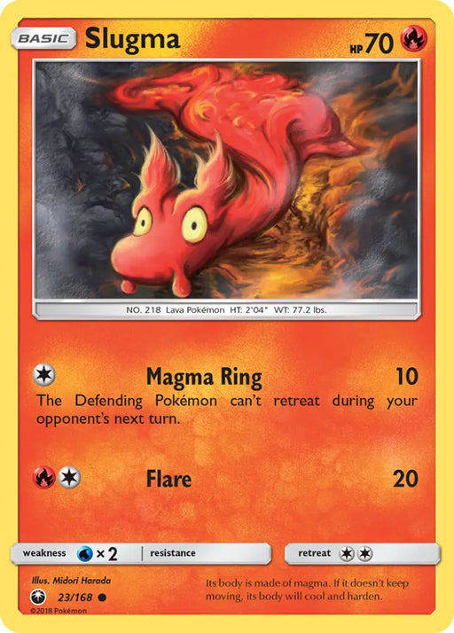 Slugma (23/168) [Sun & Moon: Celestial Storm] - Pokemon Single