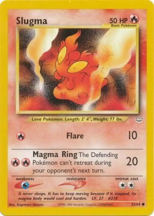 Slugma (53/64) [Neo Revelation Unlimited] - Pokemon Single