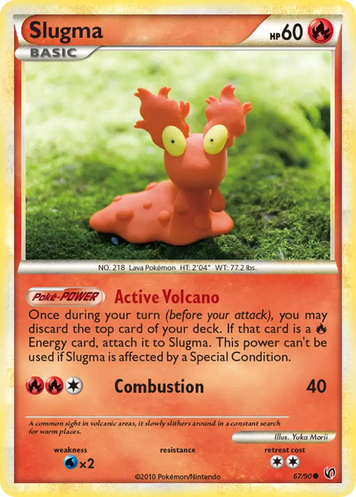 Slugma (67/90) [HeartGold & SoulSilver: Undaunted] - Pokemon Single