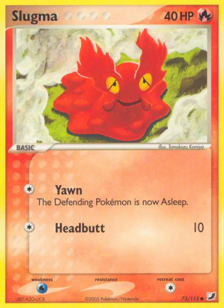 Slugma (73/115) [EX: Unseen Forces] - Pokemon Single