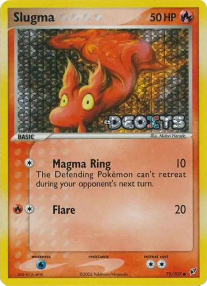 Slugma (75/107) (Stamped) [EX: Deoxys] - Pokemon Single