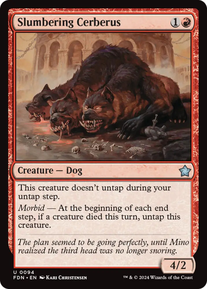 Slumbering Cerberus [Foundations] - MTG Single