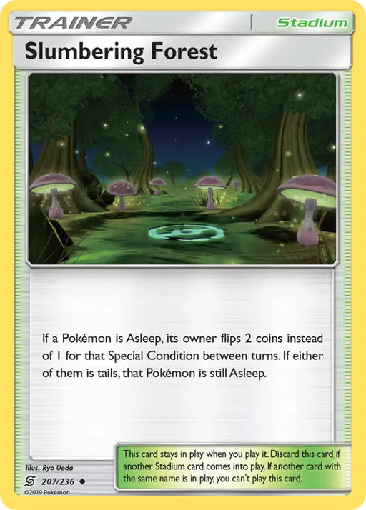 Slumbering Forest (207/236) [Sun & Moon: Unified Minds] - Pokemon Single