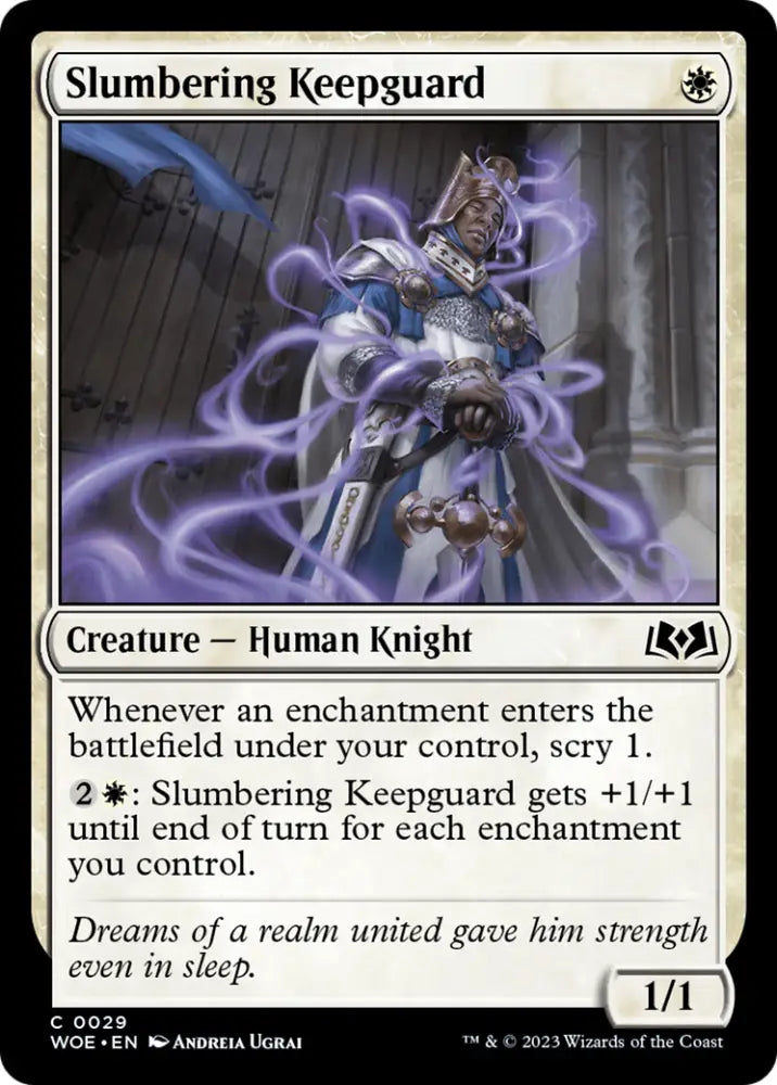 Slumbering Keepguard [Wilds of Eldraine] - MTG Single
