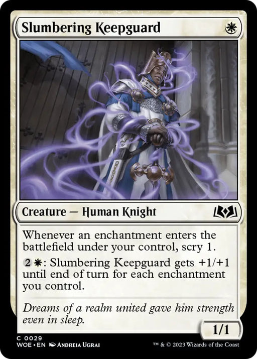 Slumbering Keepguard [Wilds of Eldraine] - MTG Single
