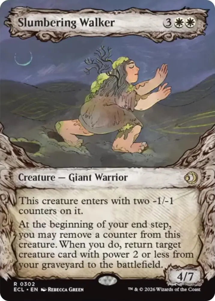 Slumbering Walker (Showcase) (302) [Lorwyn Eclipsed]