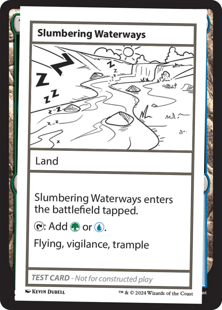 Slumbering Waterways [Mystery Booster 2 Playtest Cards] - MTG Single