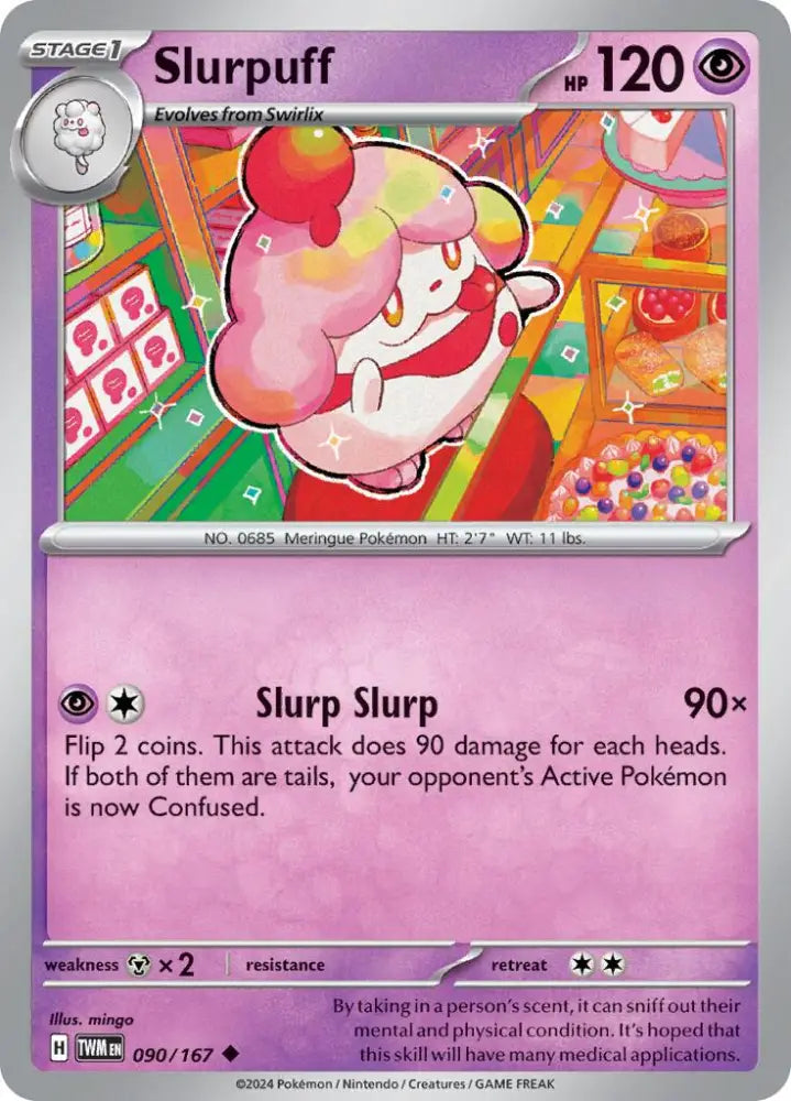 Slurpuff (090/167) [Scarlet & Violet: Twilight Masquerade] - Pokemon Single