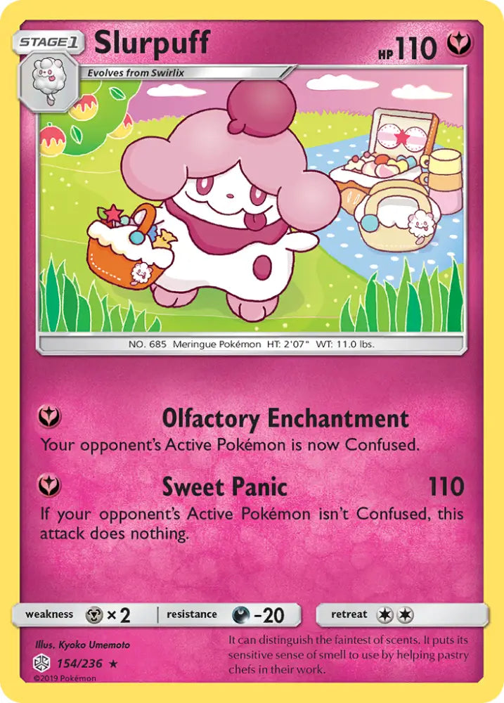 Slurpuff (154/236) [Sun & Moon: Cosmic Eclipse] - Pokemon Single