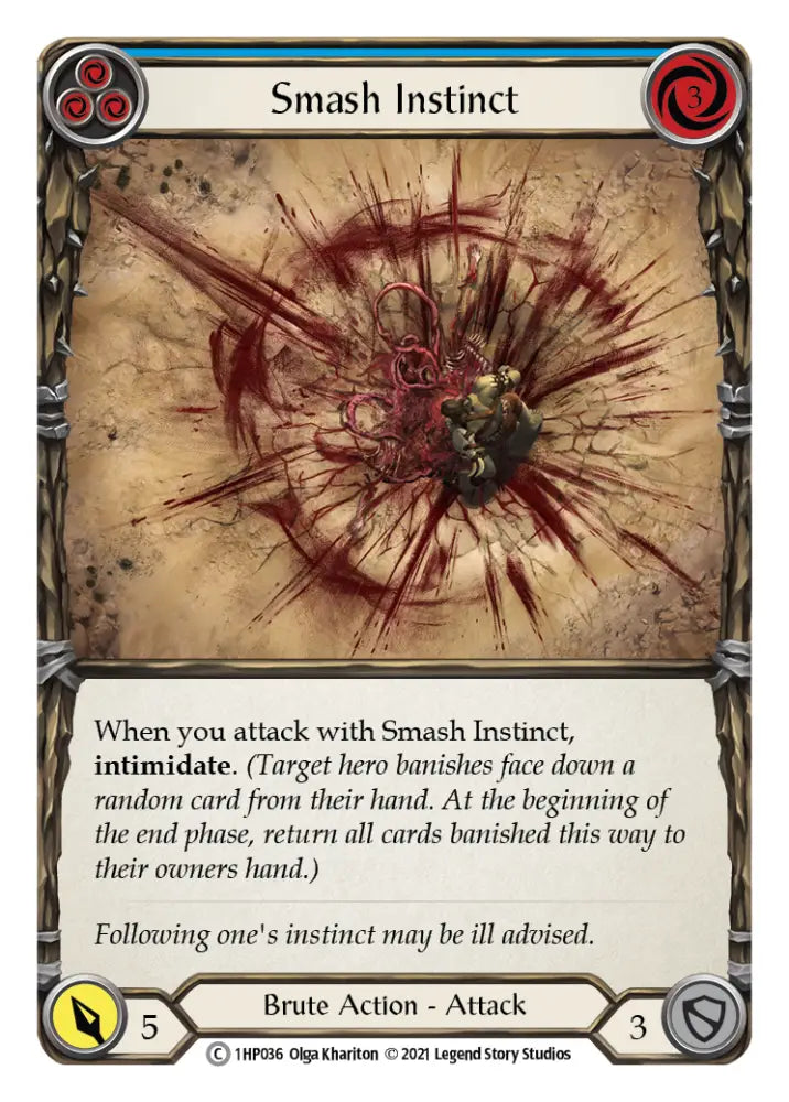 Smash Instinct (Blue) [1HP036] (History Pack 1) - Flesh And Blood Single