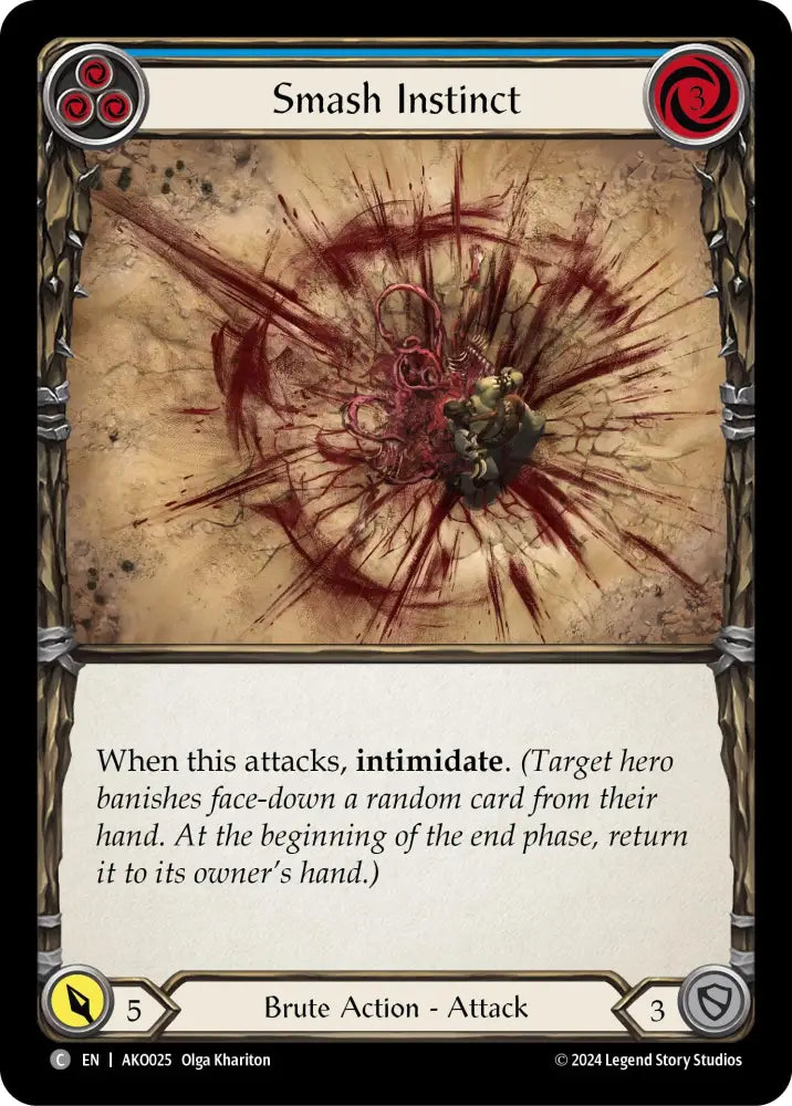 Smash Instinct (Blue) [AKO025] (Armory Deck: Kayo) - Flesh And Blood Single