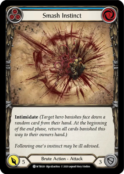Smash Instinct (Blue) [Welcome to Rathe Unlimited] Unlimited Rainbow Foil - Flesh And Blood Single