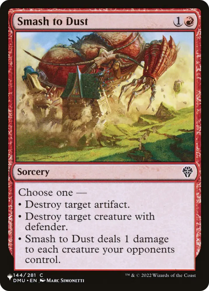 Smash to Dust [The List] - MTG Single