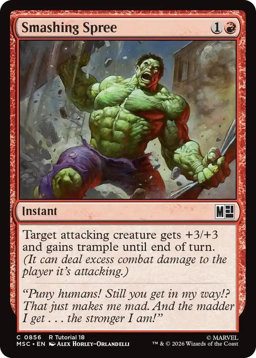 Smashing Spree (0856) [Marvel Super Heroes Commander]