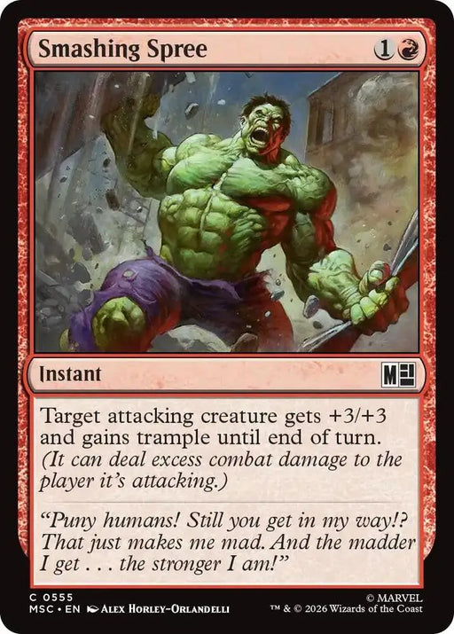Smashing Spree (555) [Marvel Super Heroes Commander]