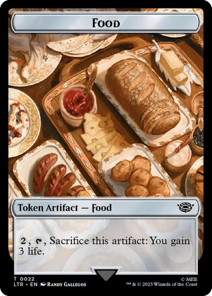 Smaug // Food (0022) Double-Sided Token (Surge Foil) [The Lord of the Rings: Tales of Middle-Earth Tokens] - MTG Single
