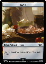 Smaug // Food (0023) Double-Sided Token (Surge Foil) [The Lord of the Rings: Tales of Middle-Earth Tokens] - MTG Single