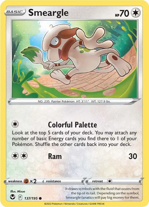 Smeargle (137/195) [Sword & Shield: Silver Tempest] - Pokemon Single