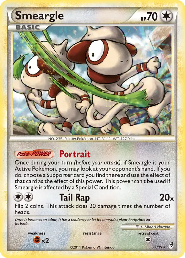 Smeargle (21/95) [HeartGold & SoulSilver: Call of Legends] - Pokemon Single