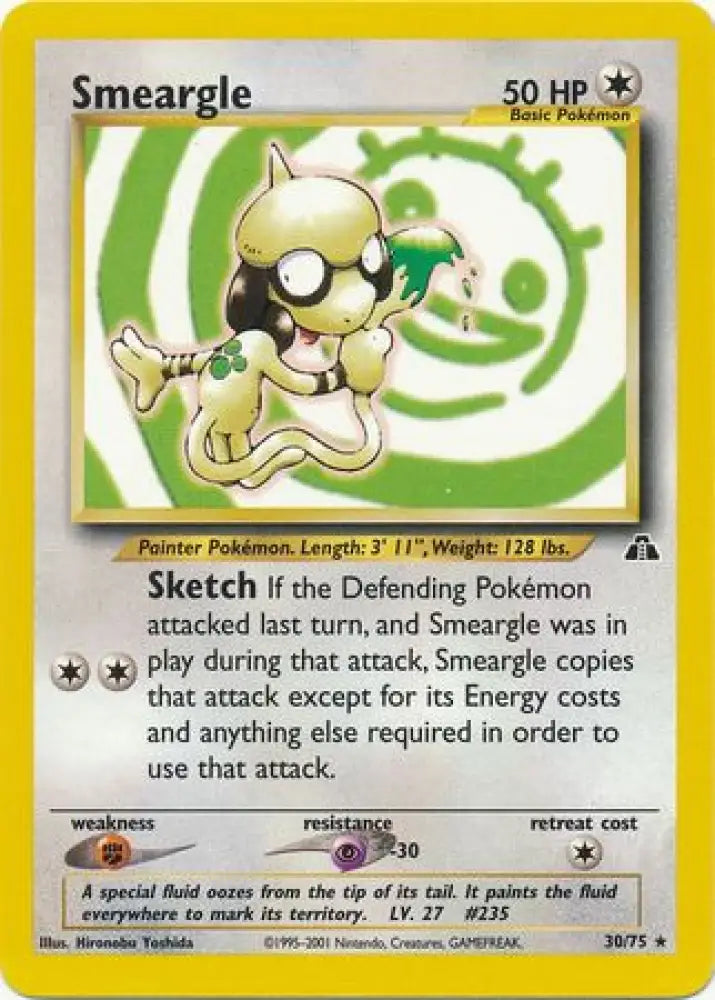 Smeargle (30/75) [Neo Discovery Unlimited] - Pokemon Single