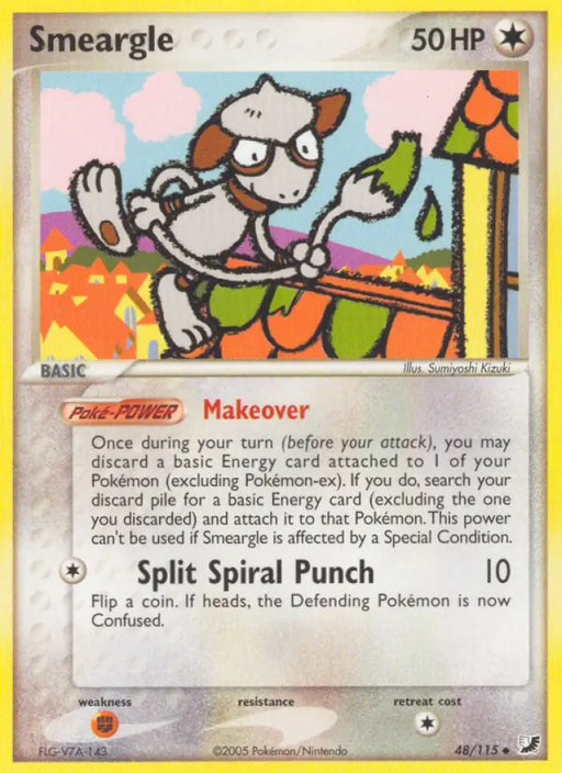 Smeargle (48/115) [EX: Unseen Forces] - Pokemon Single