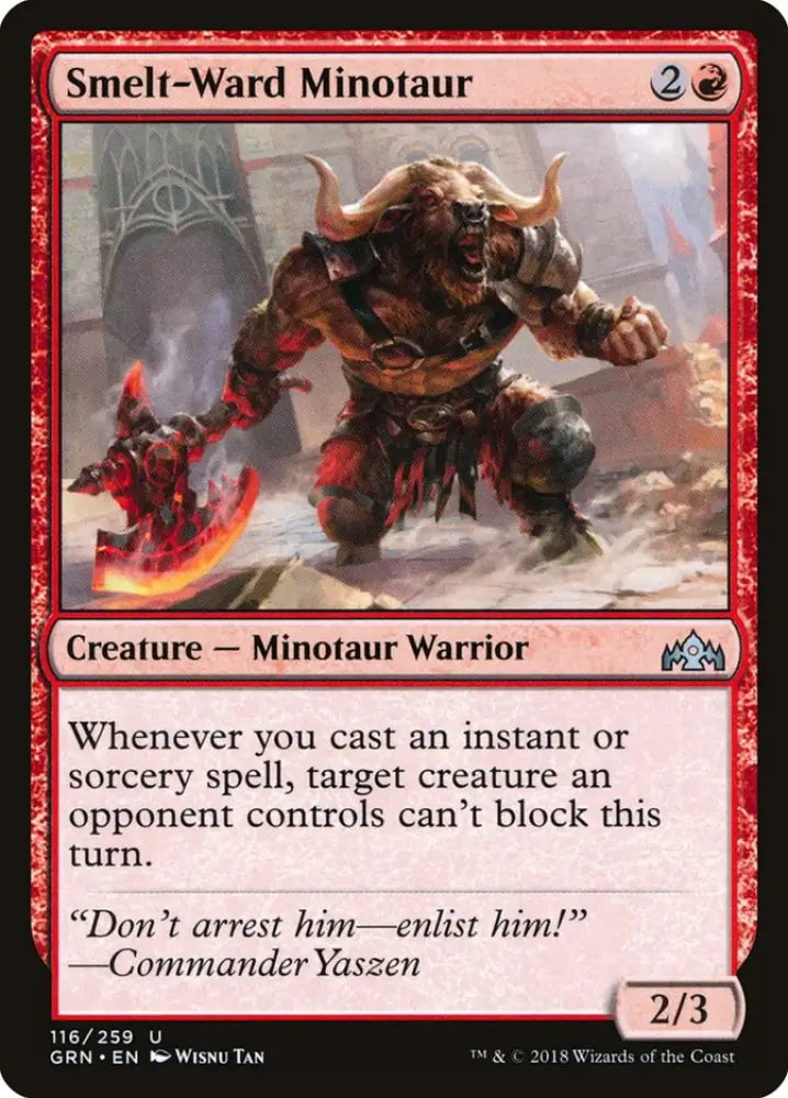 Smelt-Ward Minotaur [Guilds of Ravnica] - MTG Single
