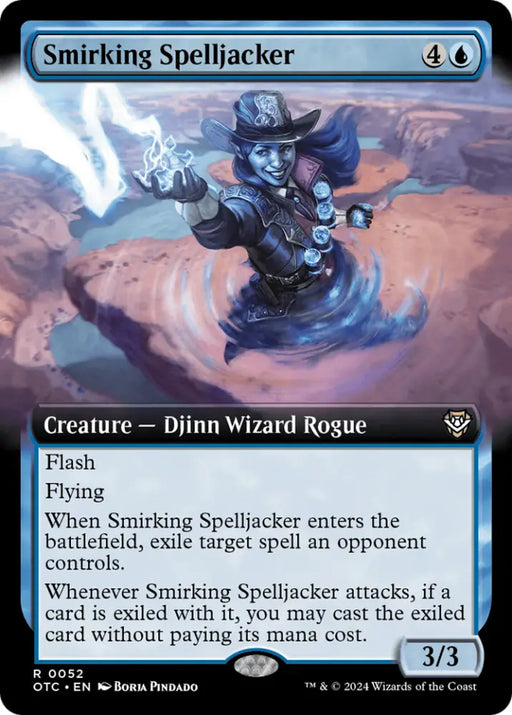 Smirking Spelljacker (Extended Art) [Outlaws of Thunder Junction Commander] - MTG Single