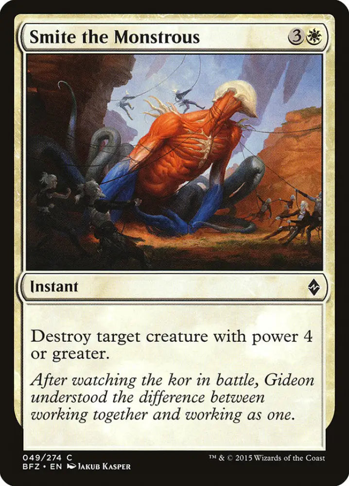 Smite the Monstrous [Battle for Zendikar] - MTG Single
