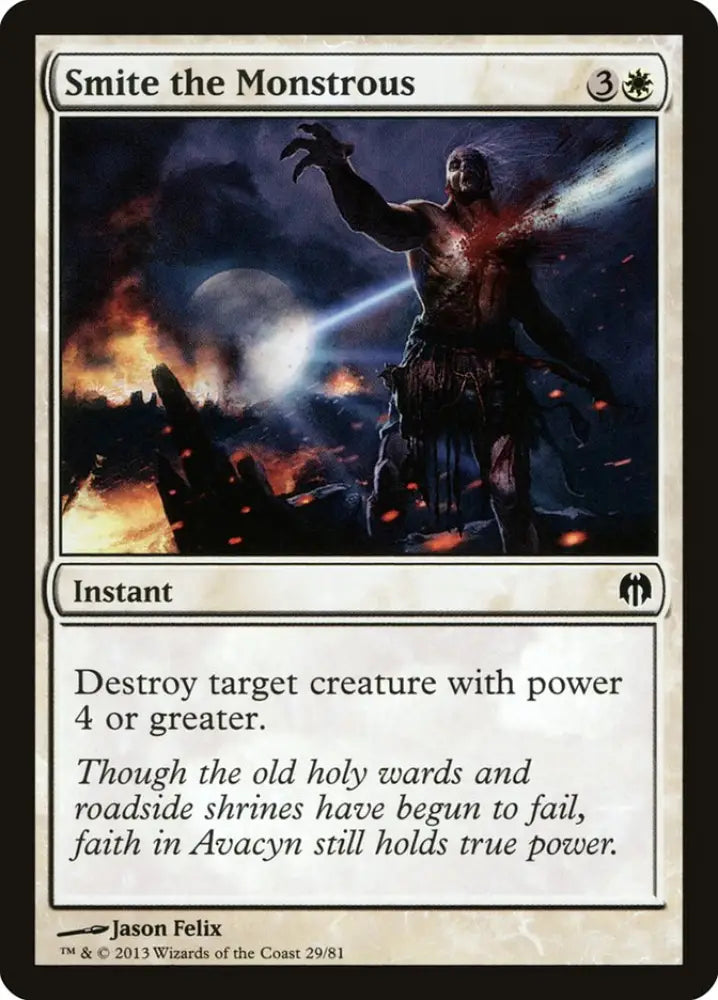 Smite the Monstrous [Duel Decks: Heroes vs. Monsters] - MTG Single