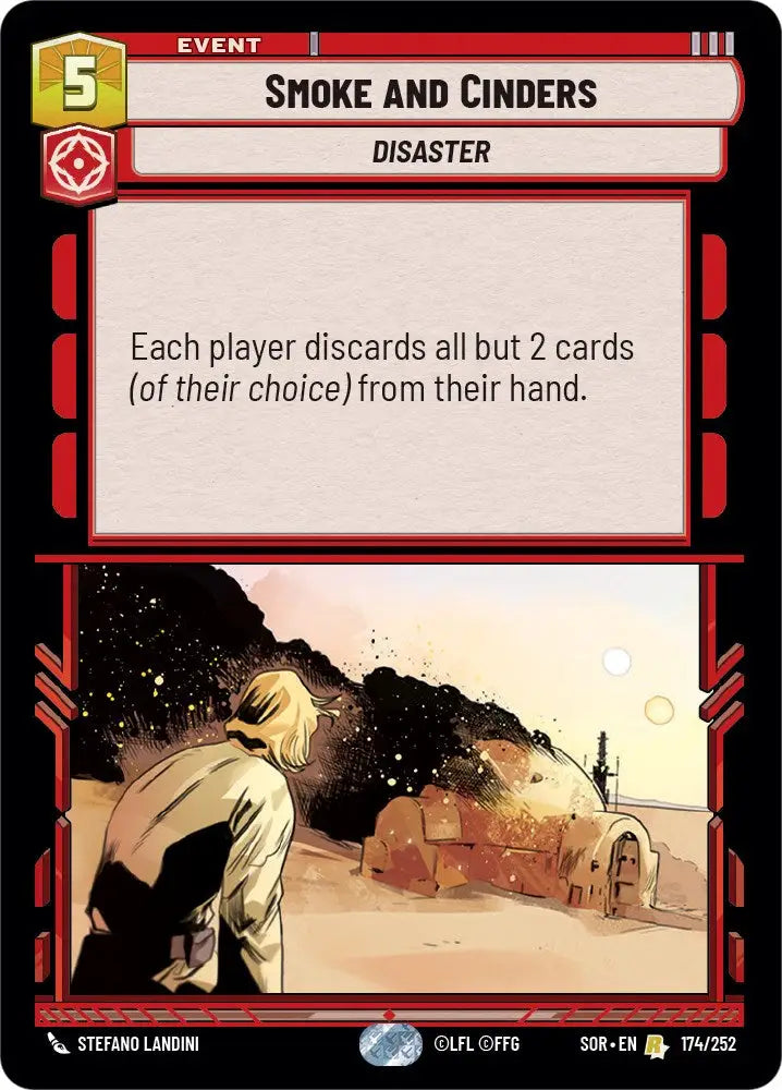 Smoke and Cinders (174/252) [Spark of Rebellion] - Star Wars: Unlimited Single