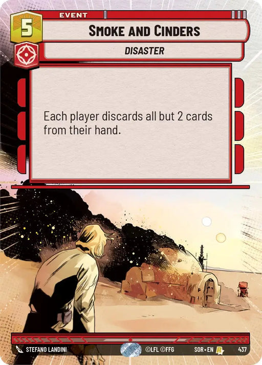 Smoke and Cinders (Hyperspace) (437) [Spark of Rebellion] - Star Wars: Unlimited Single