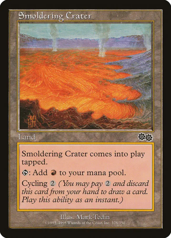 Smoldering Crater [Urza’s Saga] - MTG Single