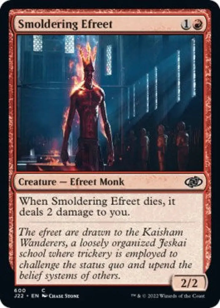 Smoldering Efreet [Jumpstart 2022] - MTG Single