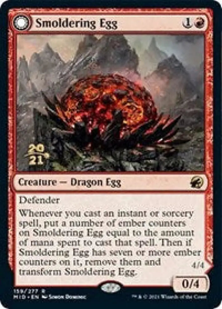 Smoldering Egg (159) [Prerelease Cards]