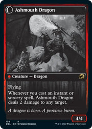Smoldering Egg // Ashmouth Dragon [Innistrad: Double Feature] - MTG Single