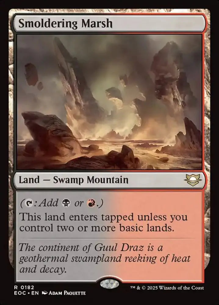 Smoldering Marsh (182) [Edge of Eternities Commander]