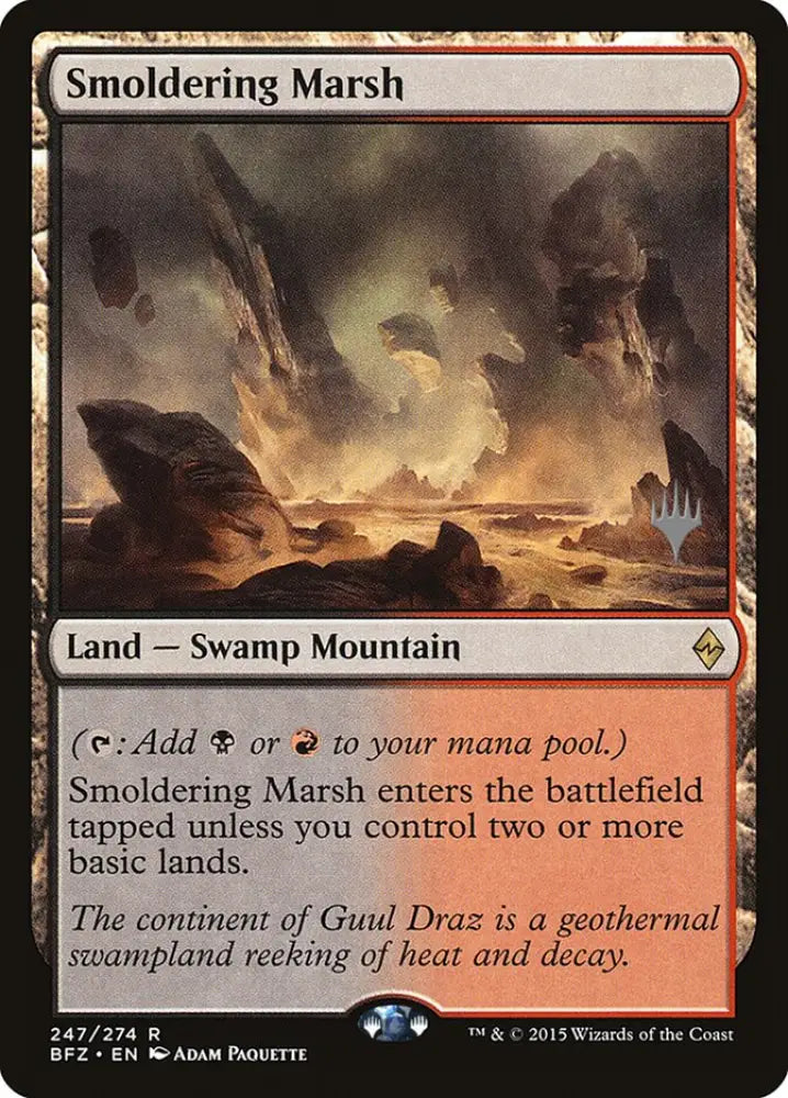 Smoldering Marsh [Battle for Zendikar Promos] - MTG Single