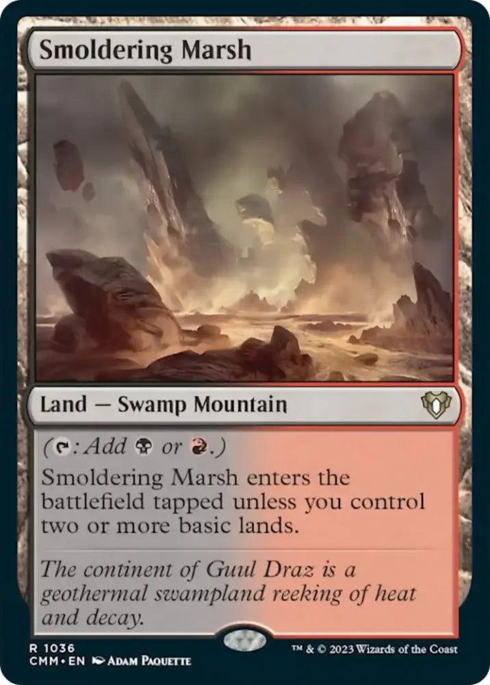 Smoldering Marsh [Commander Masters] - MTG Single