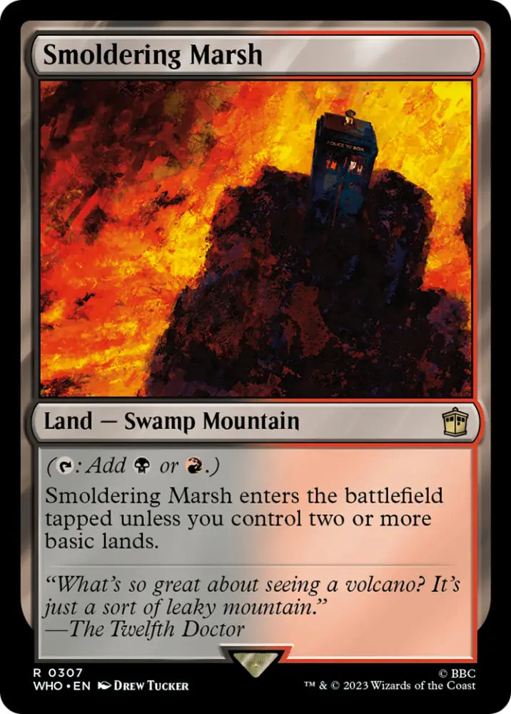 Smoldering Marsh [Doctor Who] - MTG Single