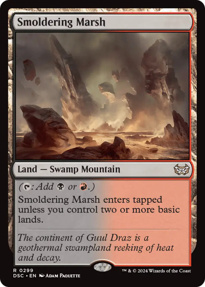 Smoldering Marsh [Duskmourn: House of Horror Commander] - MTG Single