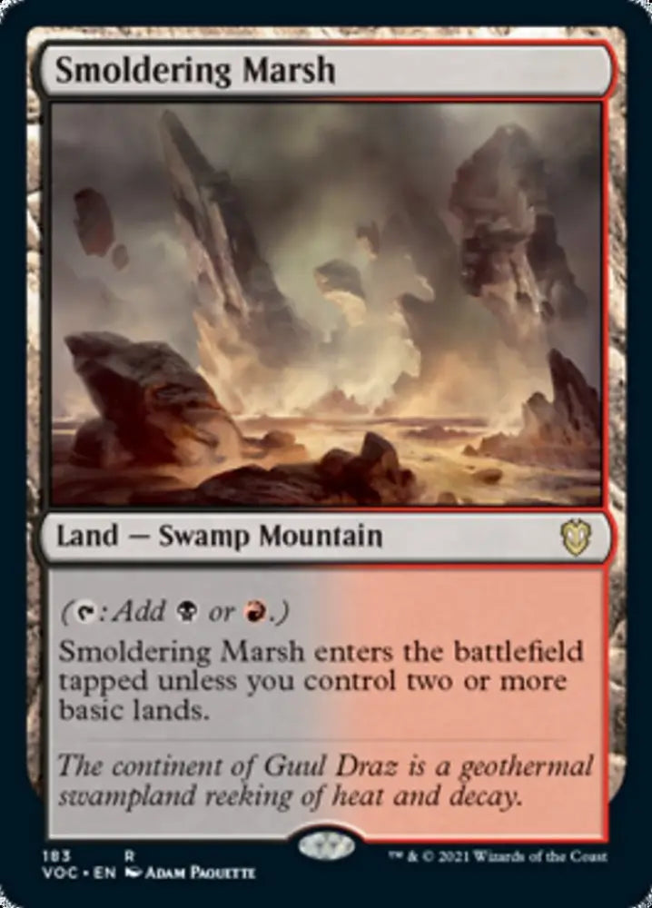 Smoldering Marsh [Innistrad: Crimson Vow Commander] - MTG Single