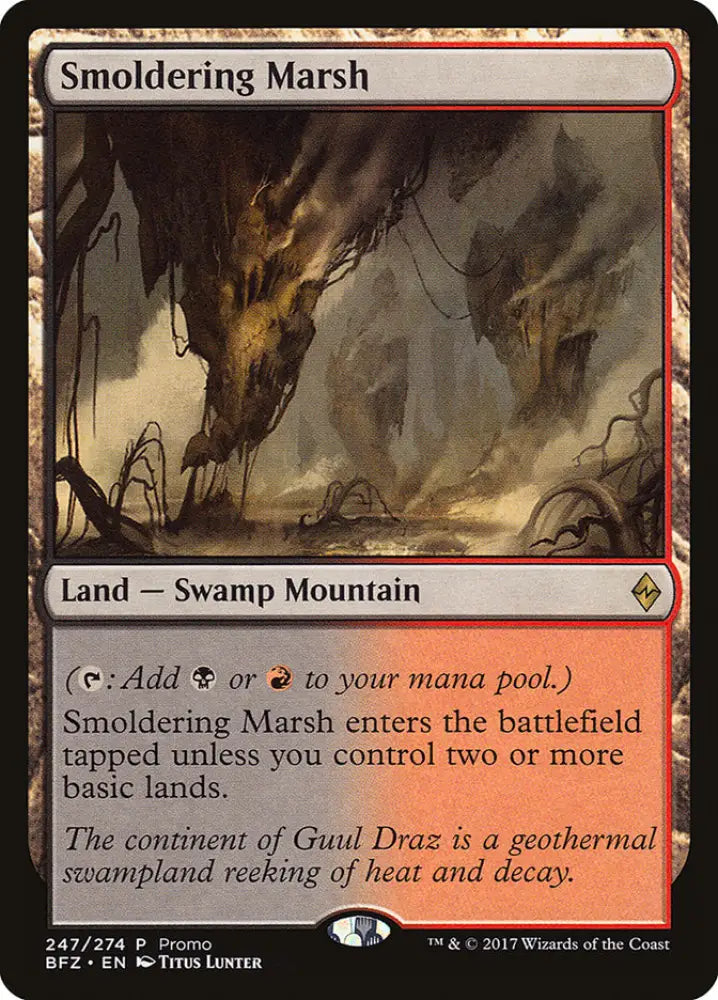 Smoldering Marsh (Promo) [Standard Showdown Promos] - MTG Single
