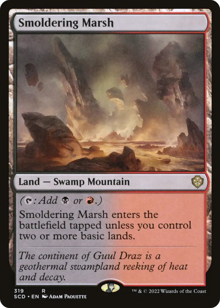 Smoldering Marsh [Starter Commander Decks] - MTG Single