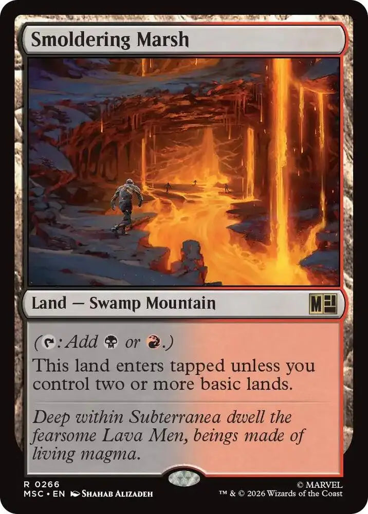 Smoldering Marsh (Surge Foil) (266) [Marvel Super Heroes Commander]