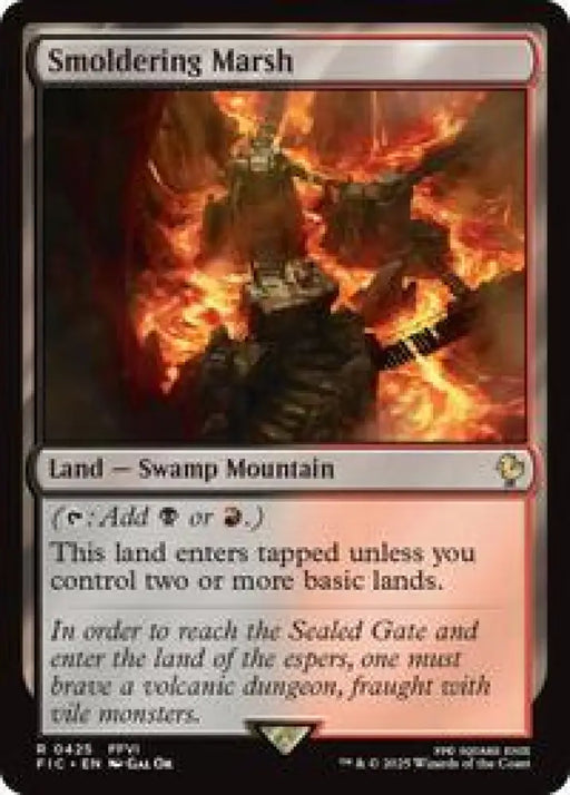 Smoldering Marsh (Surge Foil) (425) [Final Fantasy Commander]