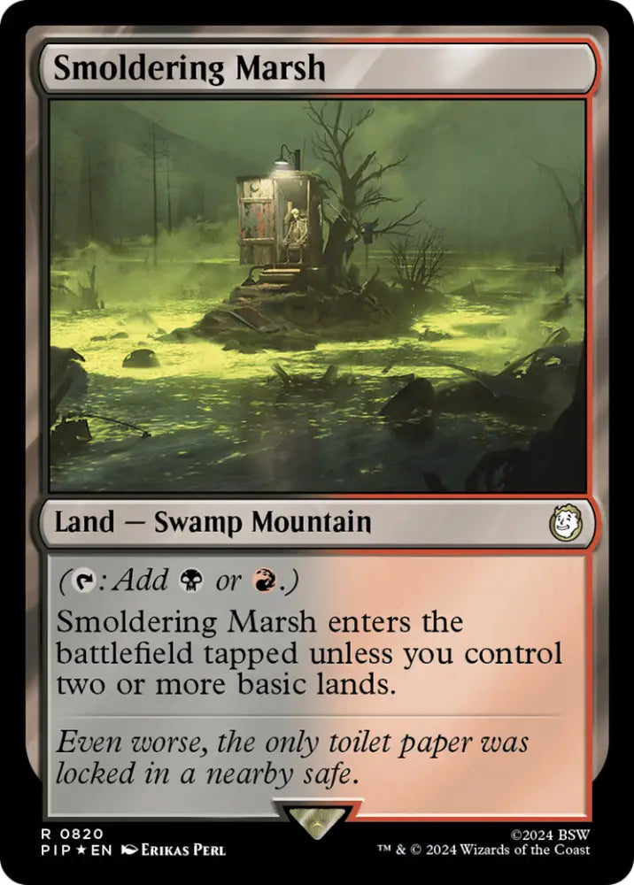 Smoldering Marsh (Surge Foil) [Fallout] - MTG Single